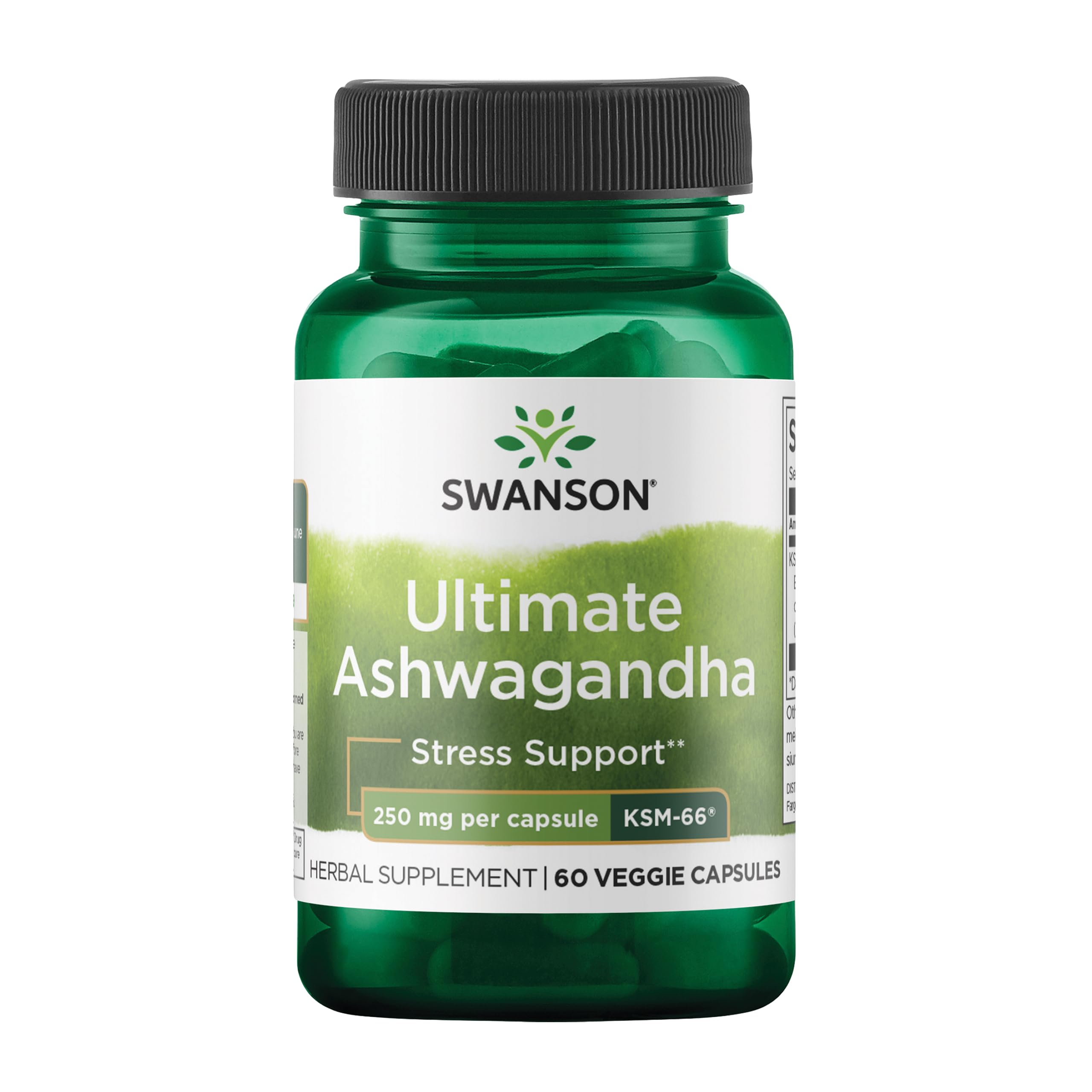 Swanson Ashwagandha KSM-66 frasco: sensación de calma diaria