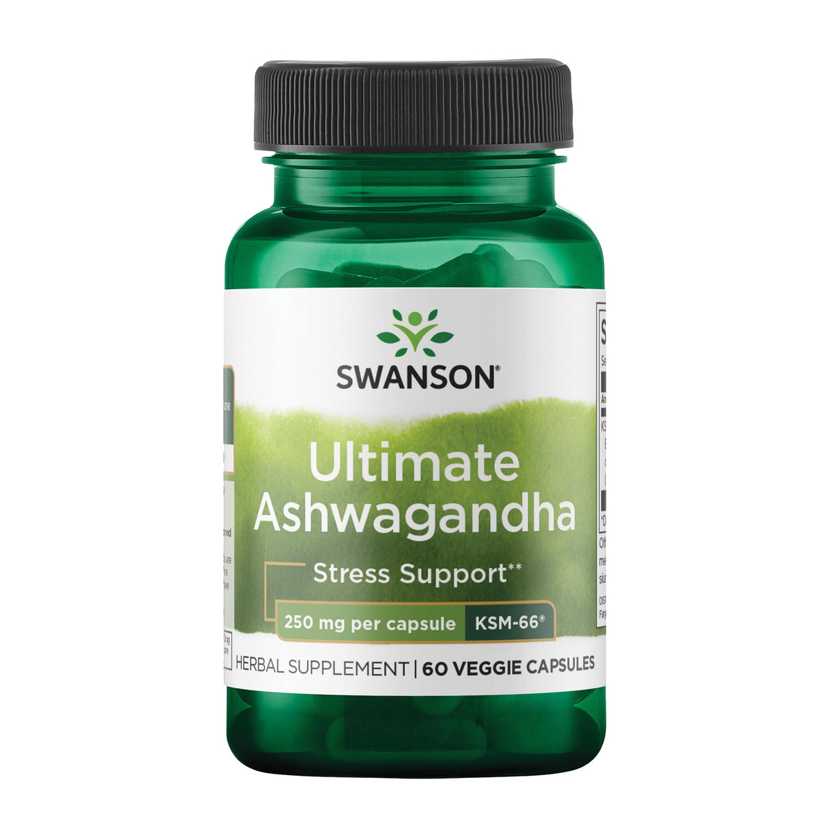 Swanson Ashwagandha KSM-66 frasco: sensación de calma diaria