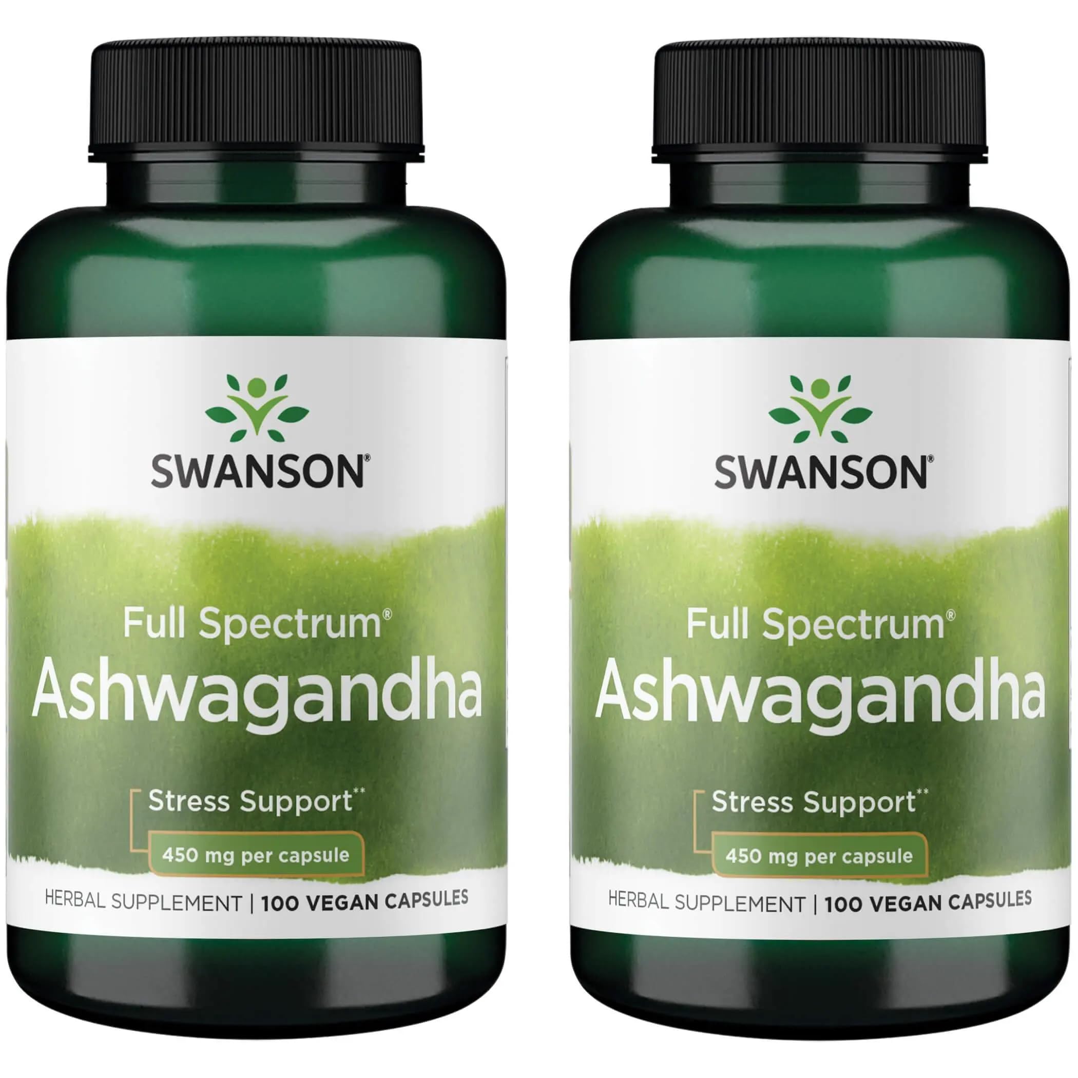 Swanson Ashwagandha Powder Botella: apoyo diario al estrés y energía suave.