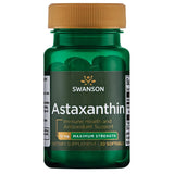 Swanson astaxantina 12 mg cápsulas blandas frente del envase, apoyo antioxidante diario.