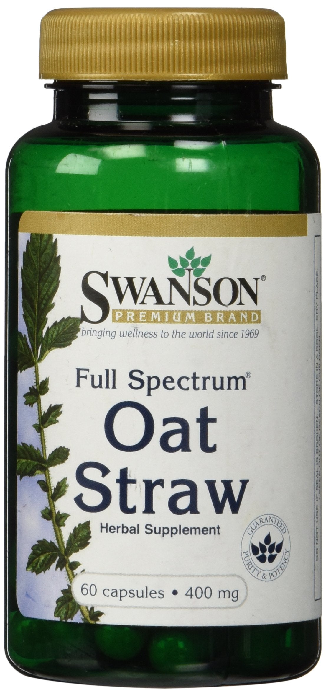 Swanson avena espectro completo, embalaje visible, soporte natural para energía diaria