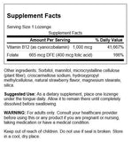 Swanson B-12 pastillas 1000 mcg, presentación de 250 unidades para uso prolongado