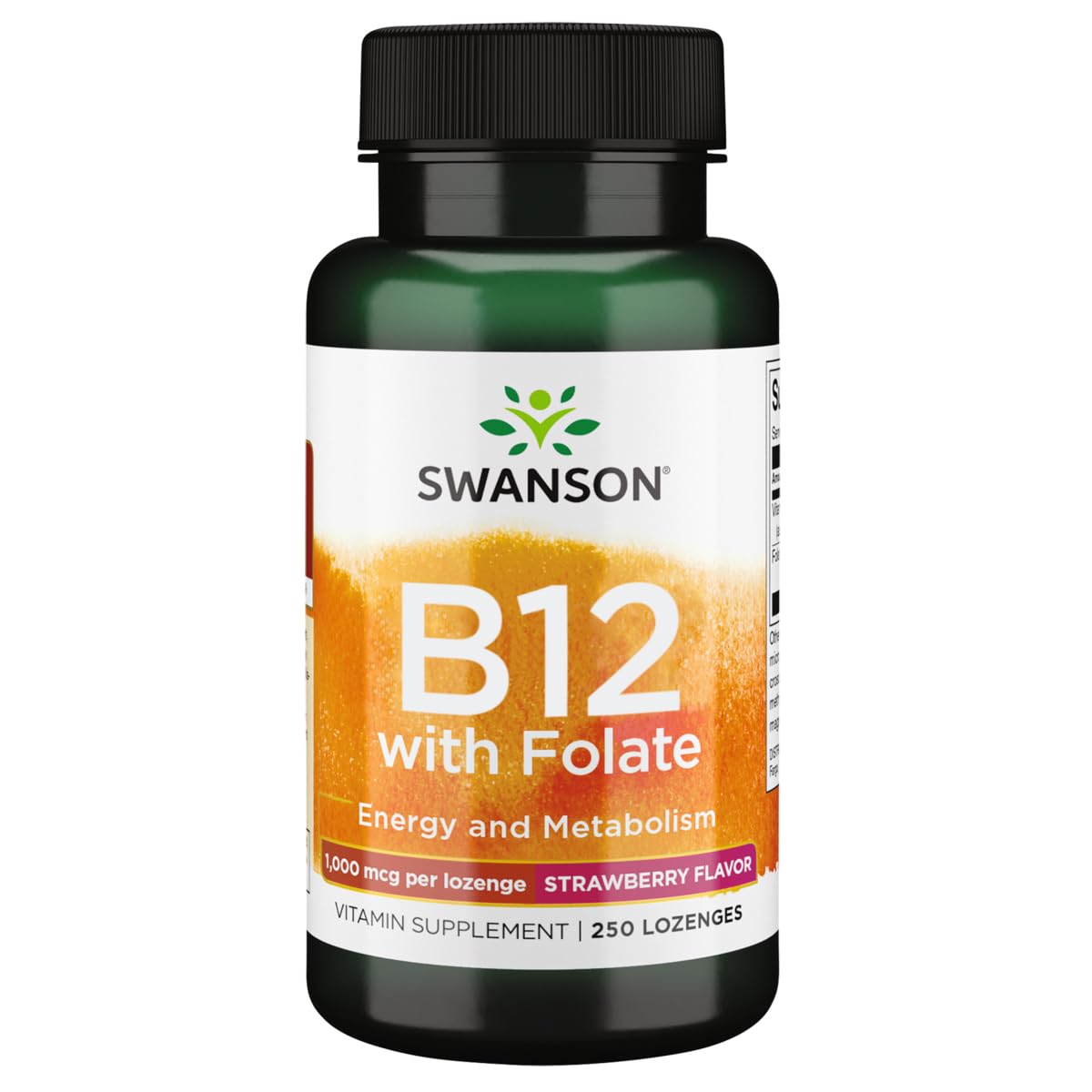 Swanson B-12 pastillas 1000 mcg, formato práctico para energía diaria