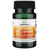 Swanson B12 sublingual, 60 tabletas, apoyo al metabolismo energético