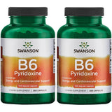 Swanson B6 Piridoxina: cápsula de energía diaria para el metabolismo y el bienestar