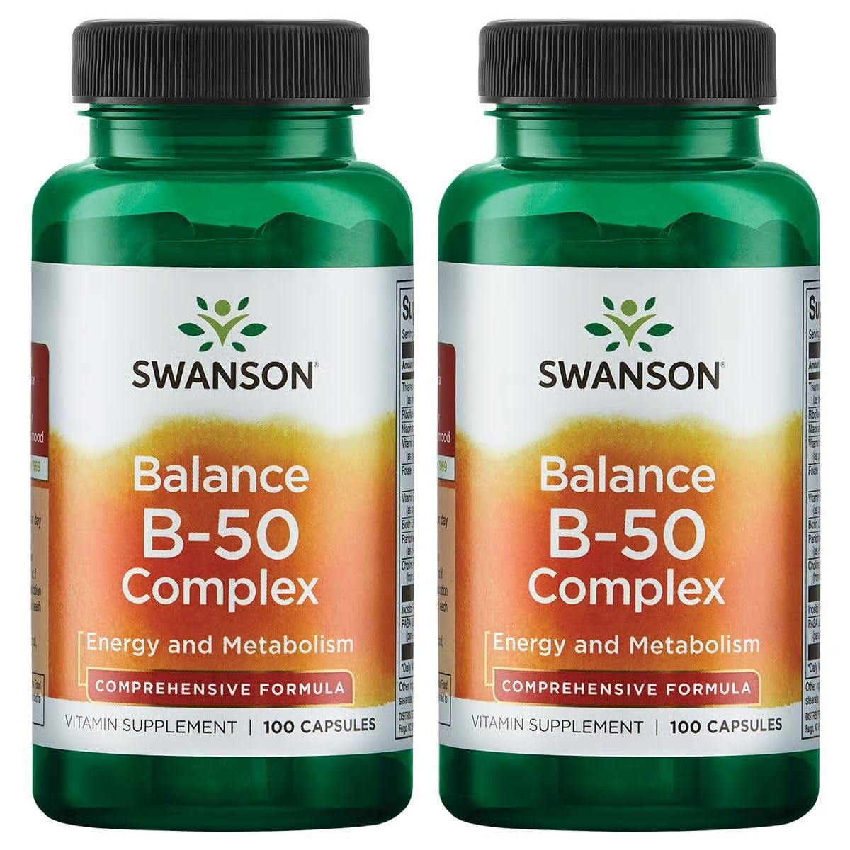Swanson Balance B-50 cápsulas en bote para uso diario y metabolismo