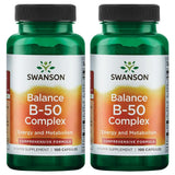 Swanson Balance B-50 cápsulas en bote para uso diario y metabolismo