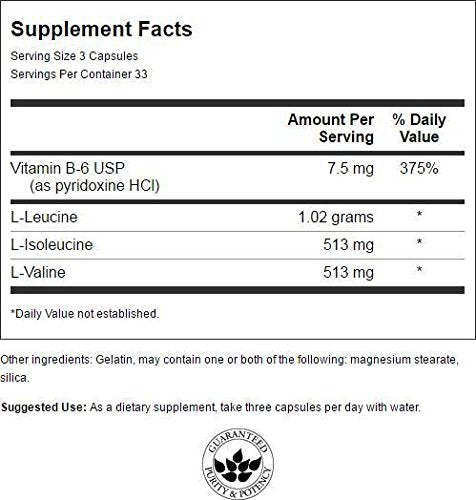 Swanson BCAA en frasco, dosis simples para entrenar