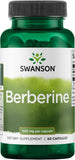 Swanson Berberina HCl cápsulas de 400 mg para apoyo cardiovascular.