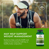 Detalle de nutrición de Swanson Berberina HCl con 400 mg por cápsula.