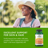 Swanson beta-carotene antioxidante para bienestar general y protección.
