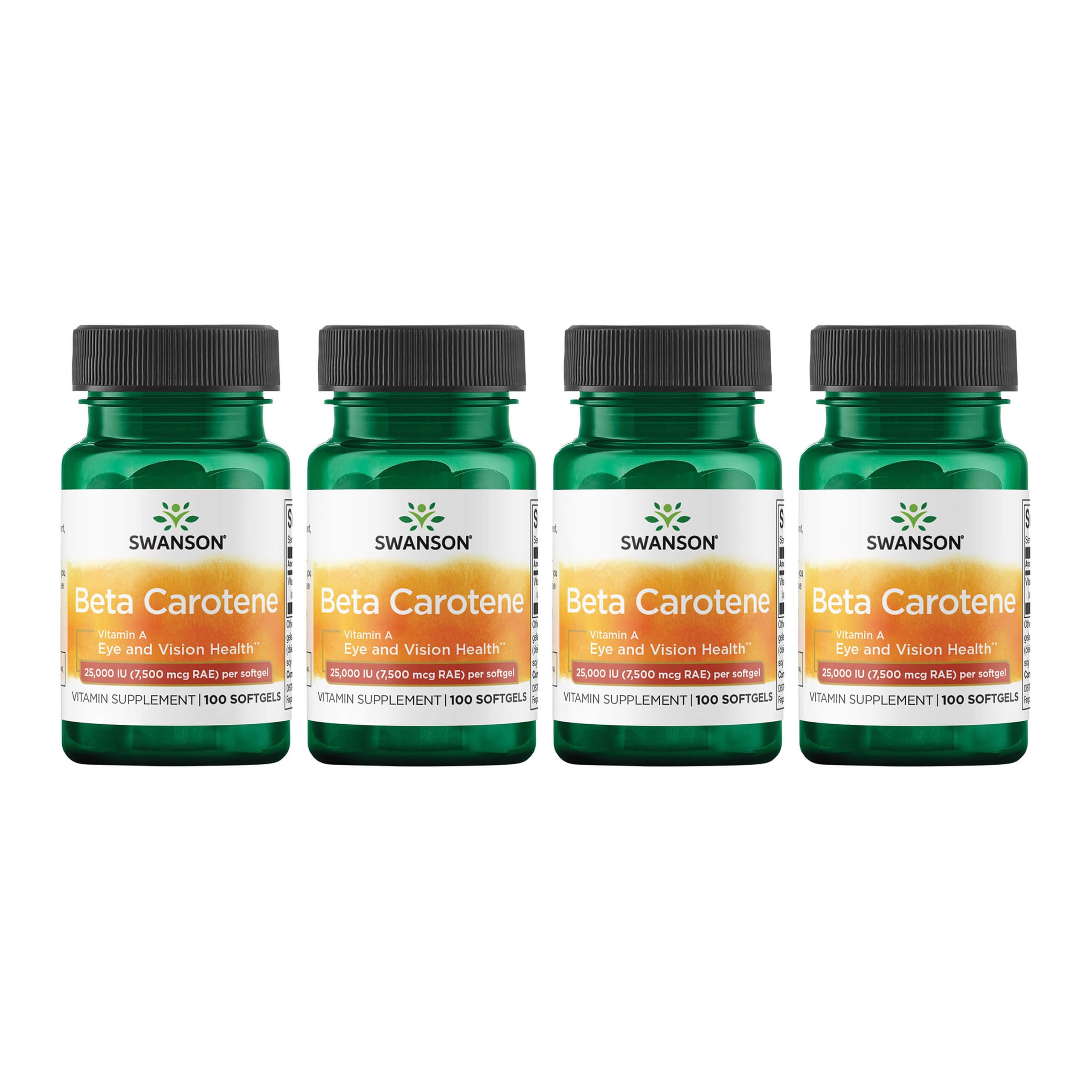 Swanson Beta-Caroteno: botella frontal para apoyar la salud ocular