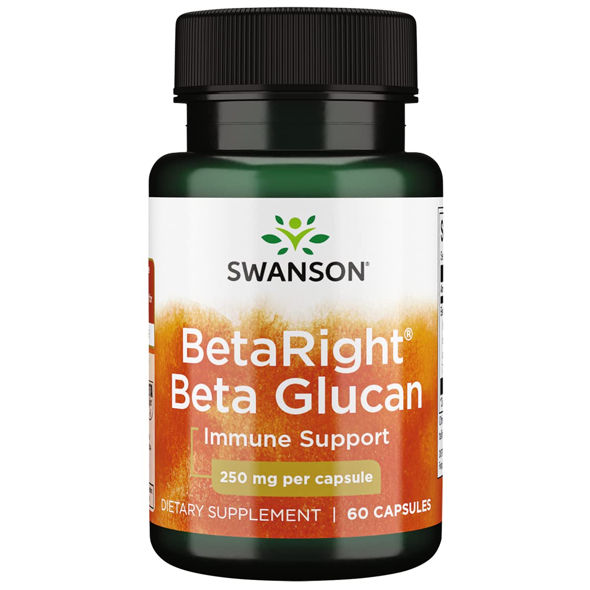 Swanson Betaright Beta Glucan 250 mg cápsulas: apoyo potencial al sistema inmune diario