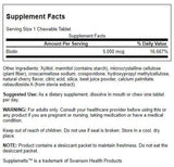 Swanson Biotina Sublingual 5000 mcg, etiqueta detallada para uso diario seguro