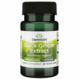 Swanson Black Ginger Extract: botella para apoyo diario de energía moderada