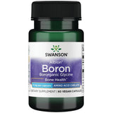 Swanson Boroganic Glicina: botella muestra la dosis para apoyar articulaciones y huesos.