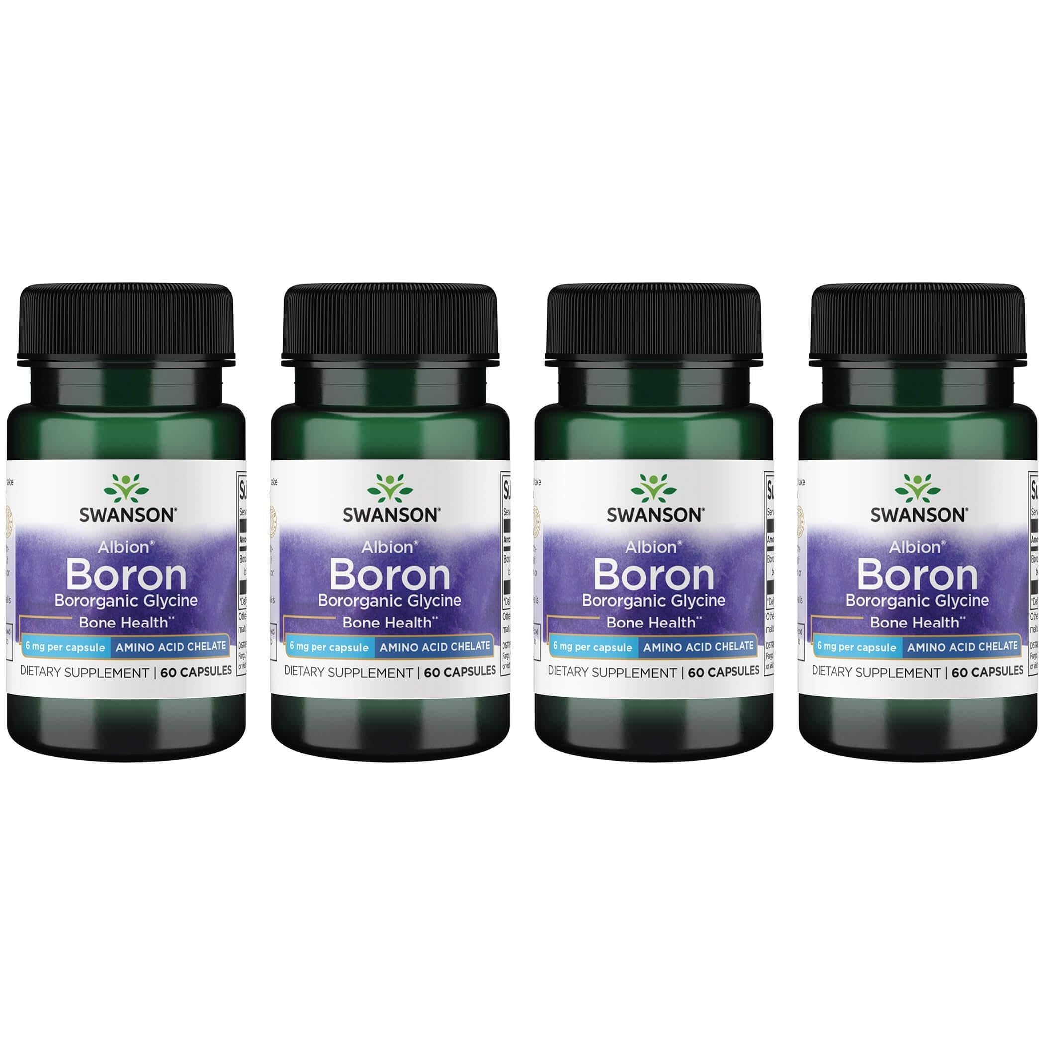 Swanson Borón Albion Boroganic en cápsulas, apoyo potencial para huesos y articulaciones.