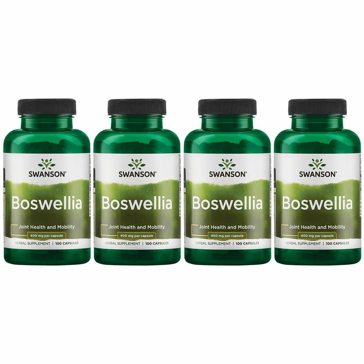 Swanson Boswellia: botella de cápsulas para apoyo articular diario.