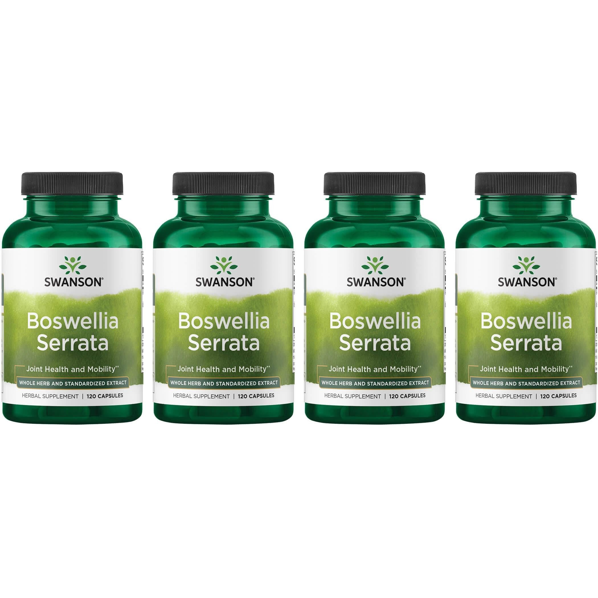 Swanson Boswellia Serrata, botella de 120 cápsulas, apoyo articular para movilidad diaria
