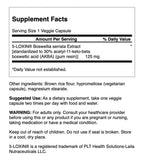 Swanson Boswellia Serrata, capsulas vegetales, formato 125 mg para conveniencia
