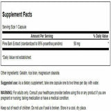 Swanson bote corteza de pino 50 mg, etiqueta visible, respaldo de calidad BPM