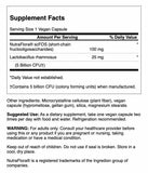 Botella Swanson con probiótico para equilibrio intestinal durante el día