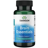 Swanson Brain Essentials, botella frontal, posible apoyo para claridad mental diaria