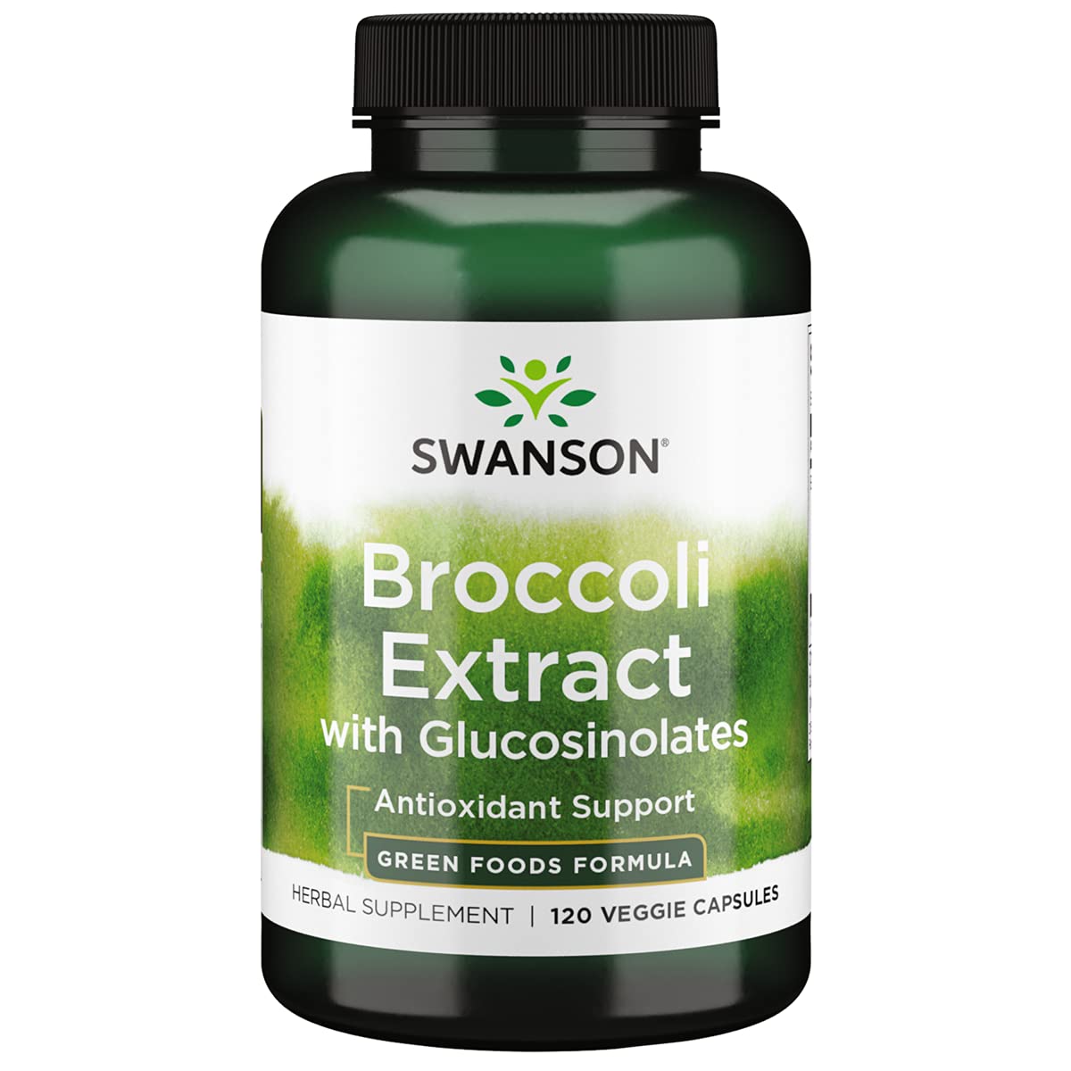 Swanson Brócoli con glucosinolatos en frasco, nutrición concentrada para tu día.