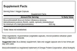 Swanson Brócoli glucosinolatos, etiqueta detalla ingredientes para tomar decisiones informadas.