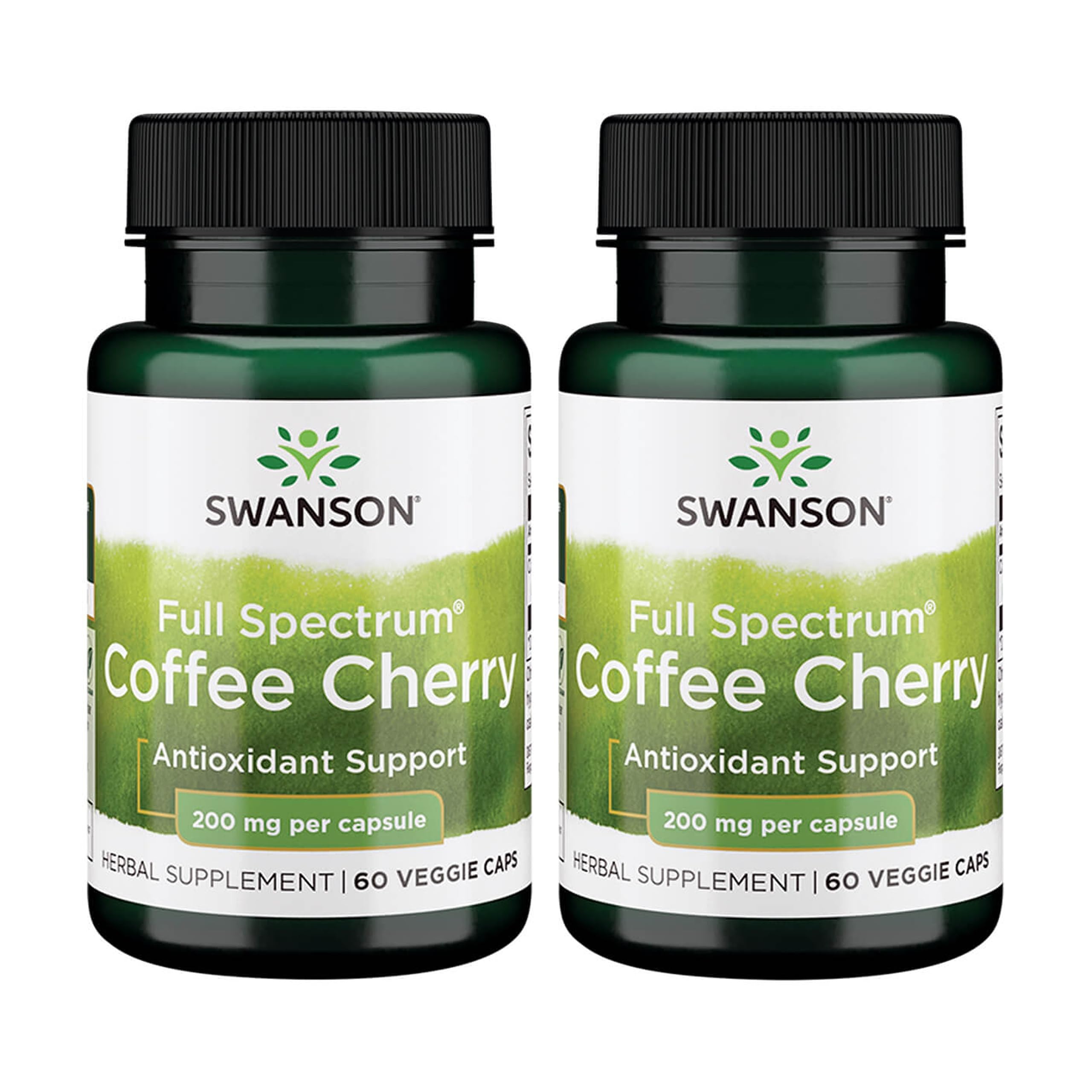 Swanson Cereza de Café, botella frontal, apoyo antioxidante para el día a día
