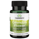 Swanson Calendula cápsulas 400 mg en botella para apoyo digestivo suave.