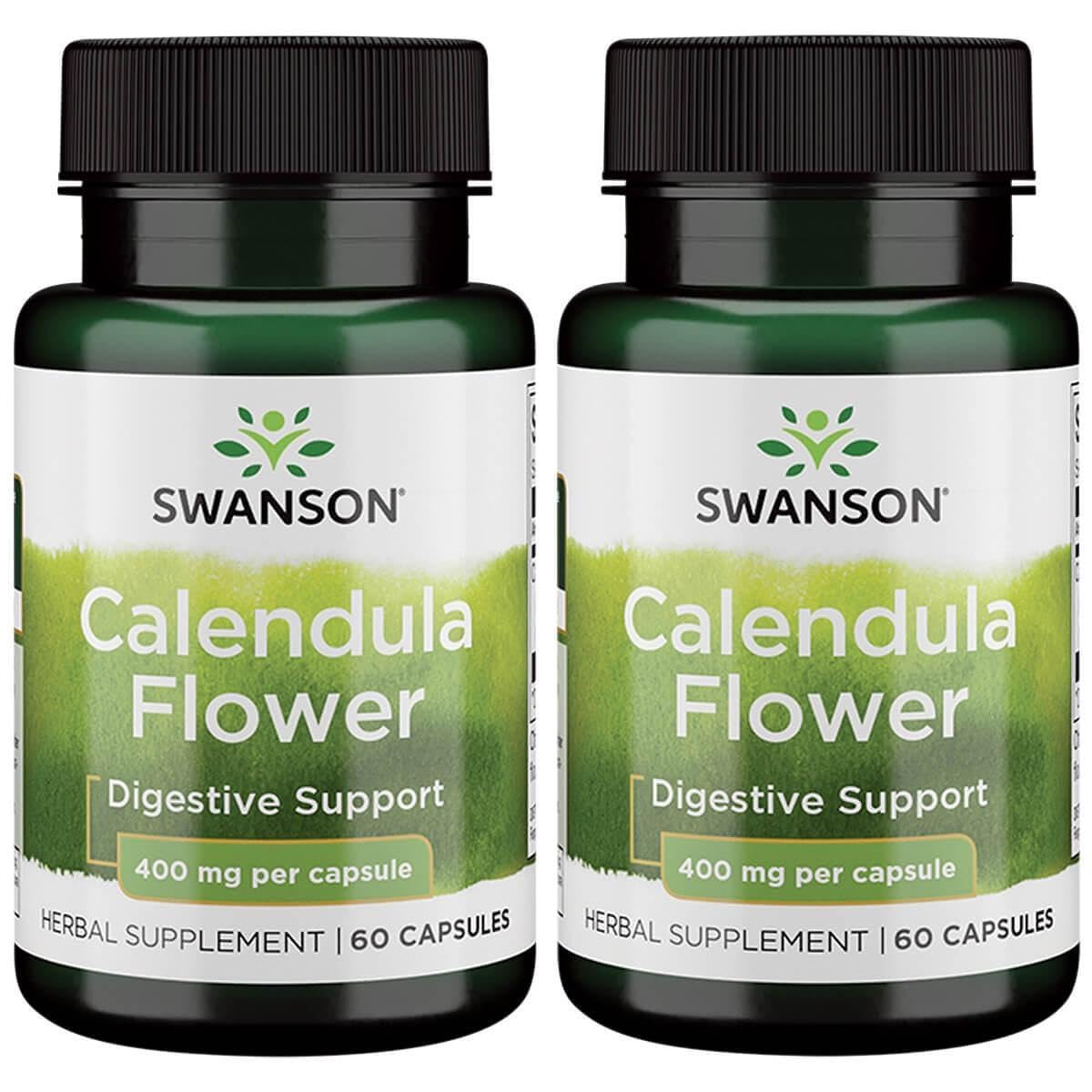 Swanson Calendula Flor cápsulas, apoyo digestivo suave para uso diario.