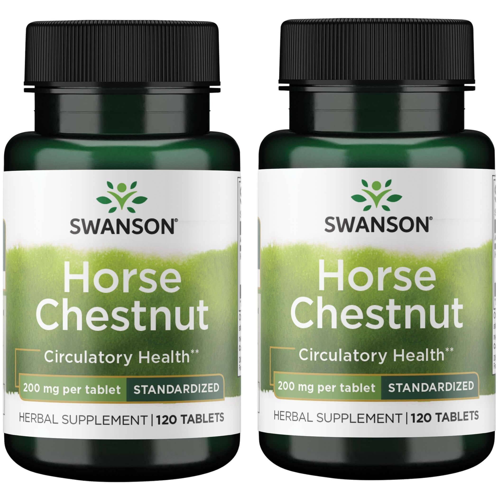 Swanson Castaño de Indias, liberación prolongada de 200 mg para tono vascular en piernas