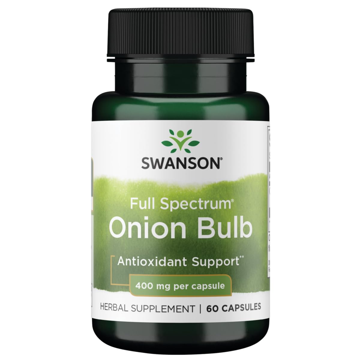 Swanson cebolla de espectro completo, bulbo en cápsulas de 400 mg para apoyo general