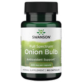 Swanson cebolla de espectro completo, bulbo en cápsulas de 400 mg para apoyo general