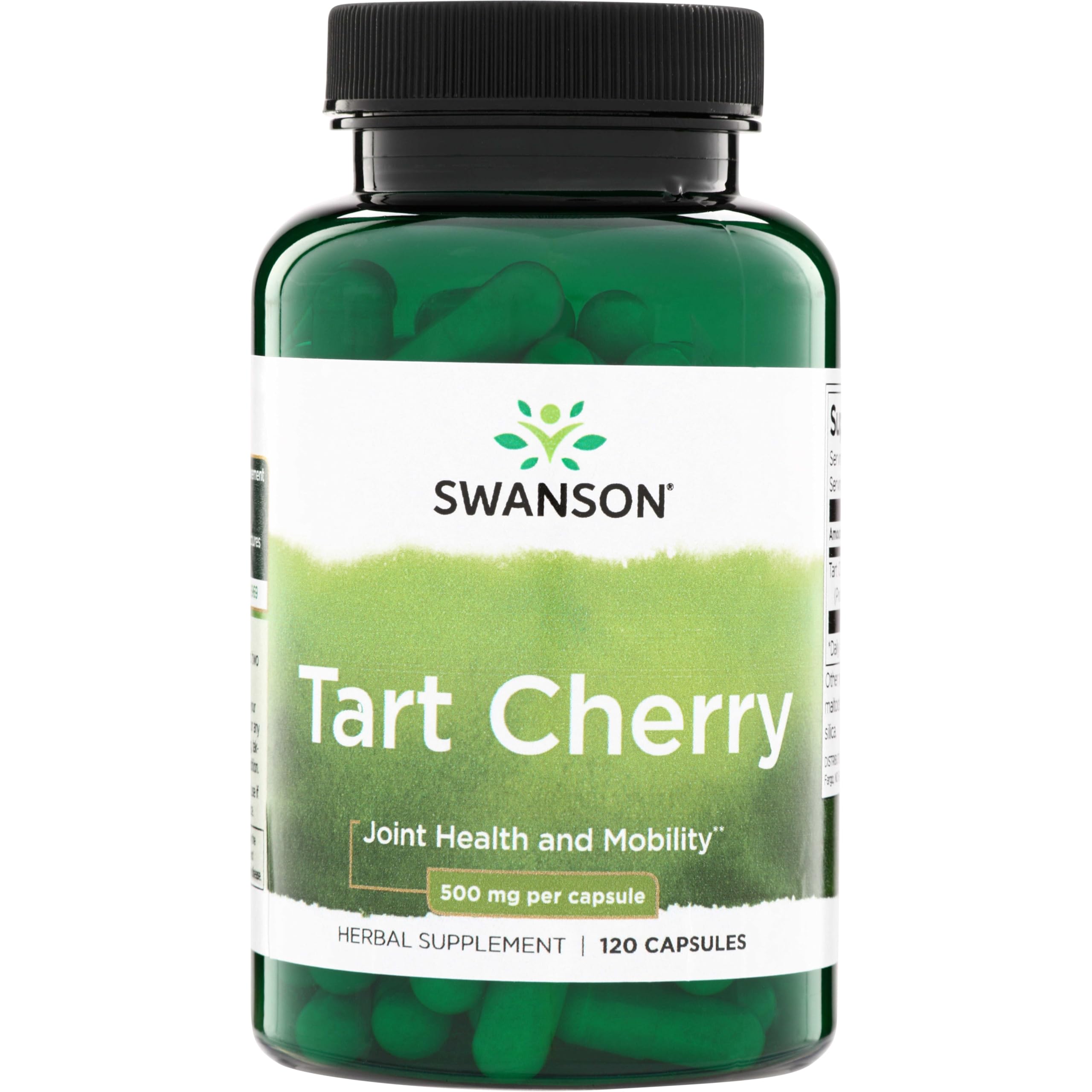 Swanson Tart Cherry: cápsulas de 500 mg para movilidad articular y antioxidante