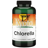 Swanson Chlorella botella frontal, apoyo al bienestar diario.