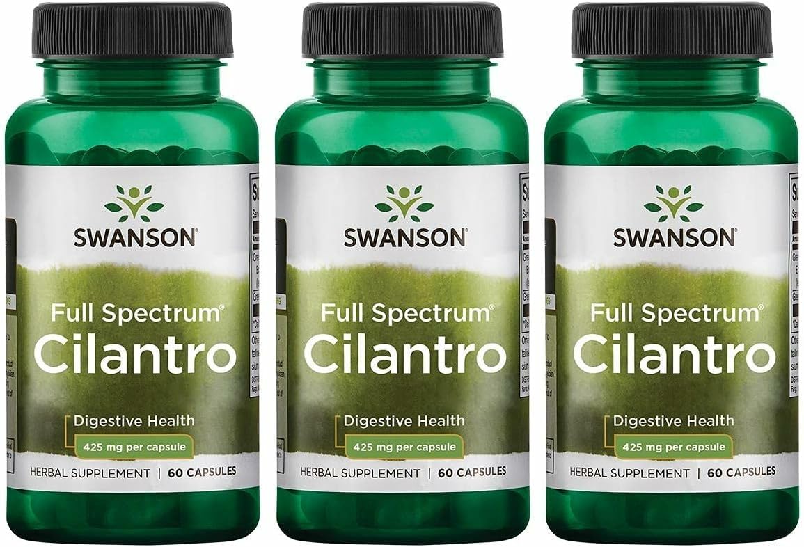 Swanson cilantro digestivo en botella, apoyo digestivo natural.