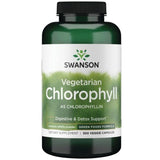 Swanson Clorofila 60 mg, cápsulas vegetales y presentación ecológica.