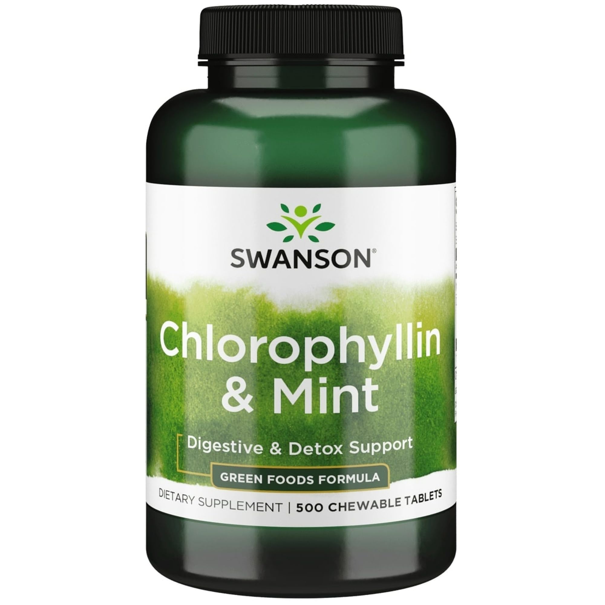 Swanson clorofilina con menta envase frente para frescura diaria