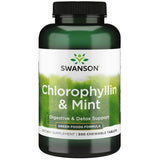 Swanson clorofilina con menta envase frente para frescura diaria