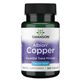 Swanson Cobre Chelatado: tableta de 2 mg para nutrición diaria y antioxidantes.