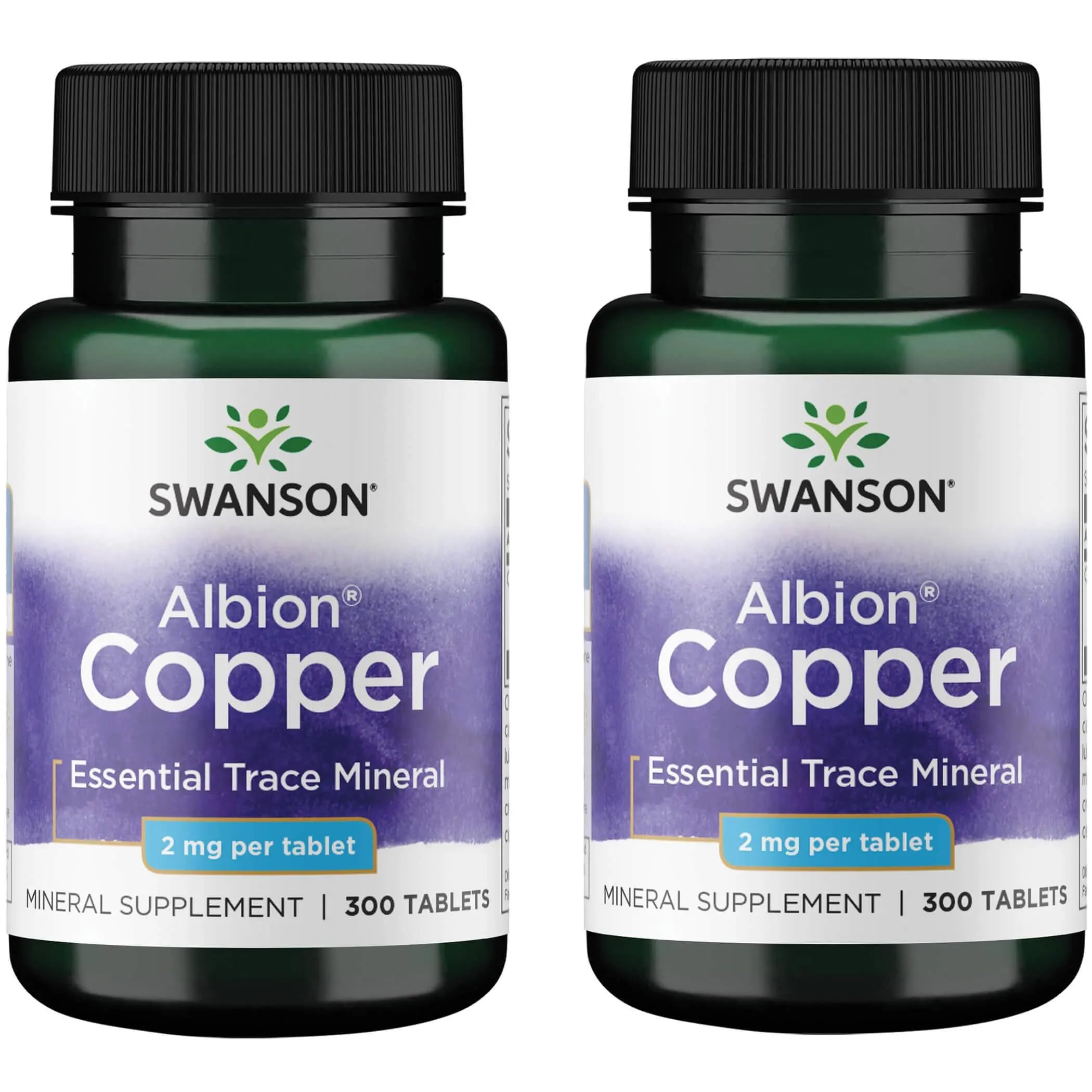 Swanson Cobre Quelado 2 mg en tableta, apoyo antioxidante diario.