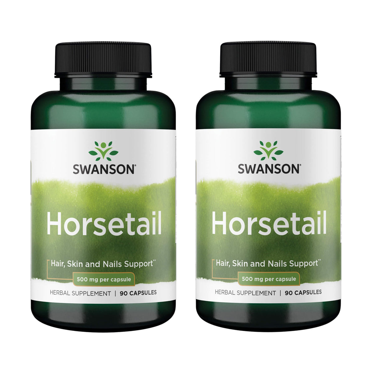 Swanson Cola de Caballo: cápsula 500 mg para apoyar cabello sano.