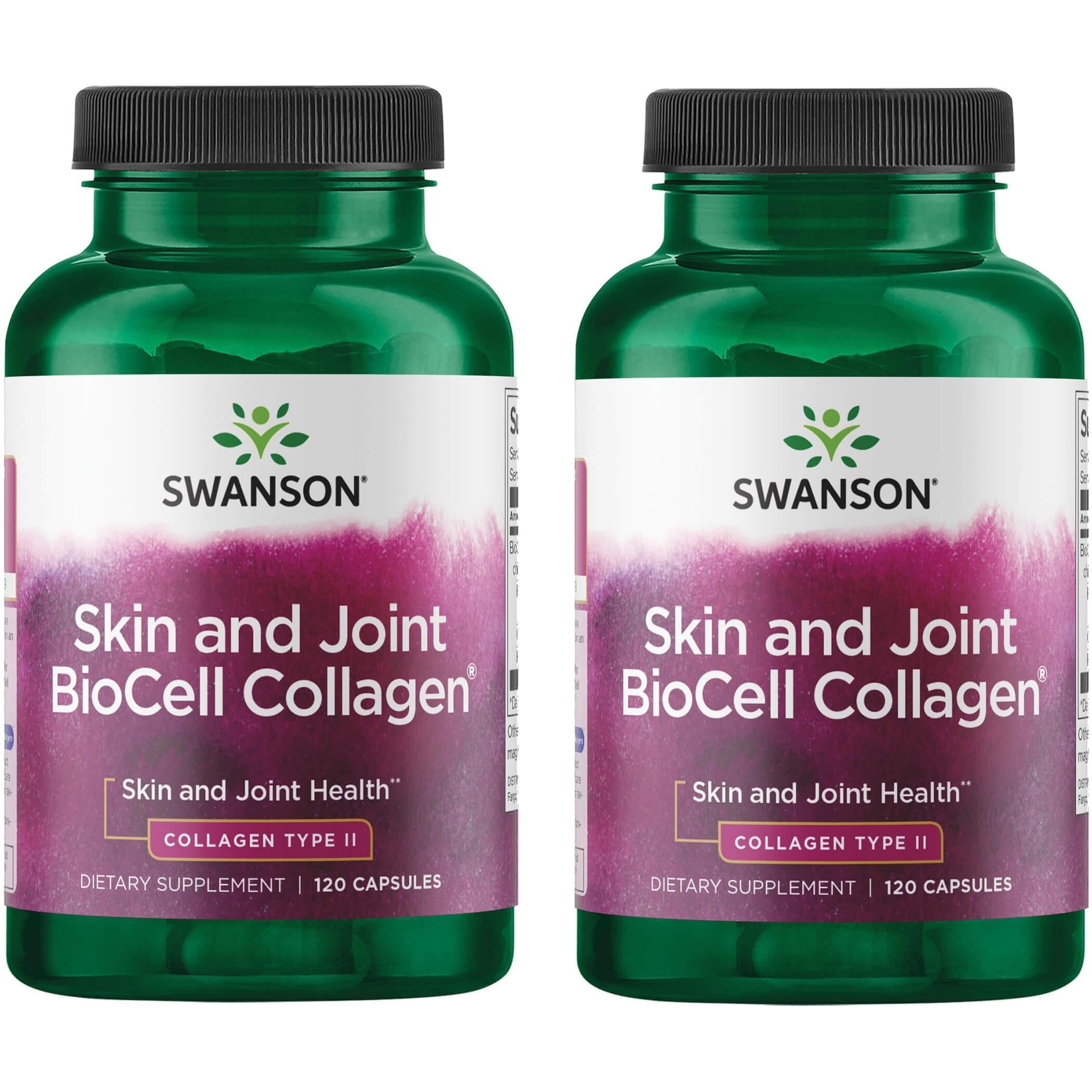 Swanson Colageno tipo II 500 mg, botella visible, apoya movilidad articular