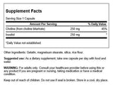 Swanson Colina e Inositol, cápsulas para uso diario y bienestar mental