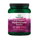 Swanson Colágeno Hidrolizado High Plains en envase de 1 lb, polvo sin sabor para uso diario.