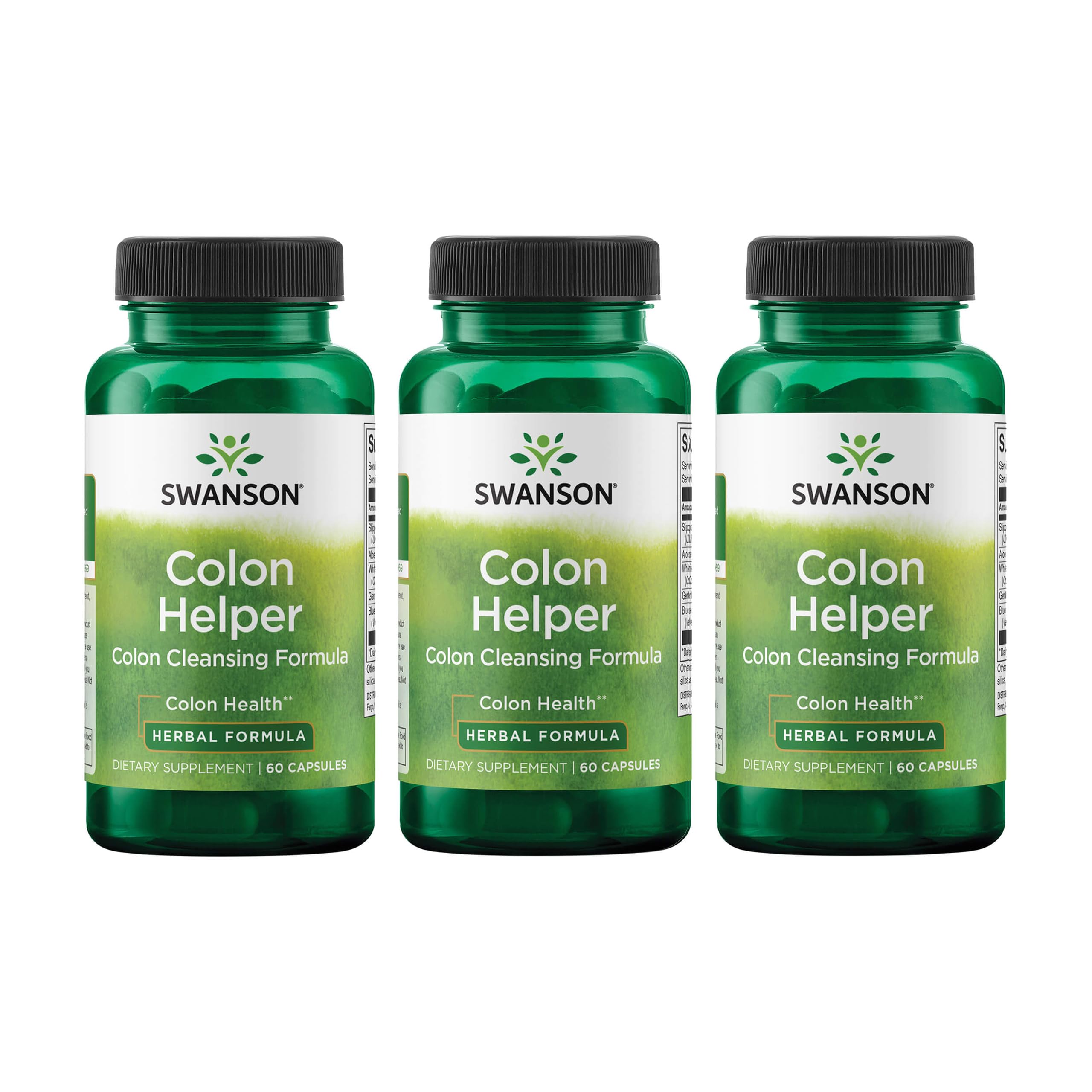 Swanson Colon Helper: envase de cápsulas de 60 para uso diario