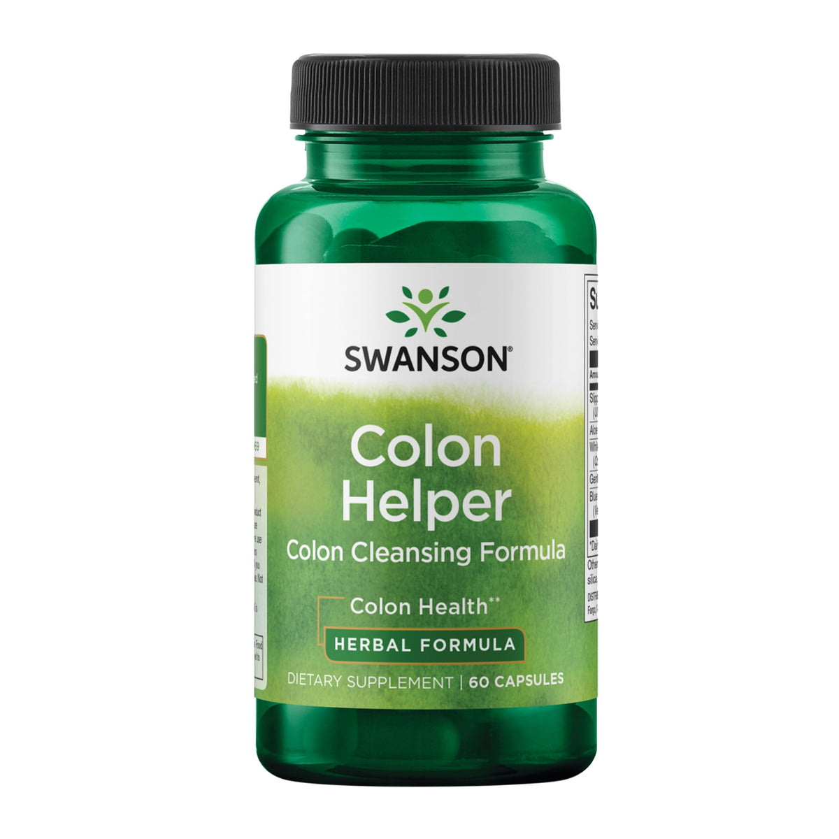 Swanson Colon Helper cápsulas en bote para apoyo digestivo diario