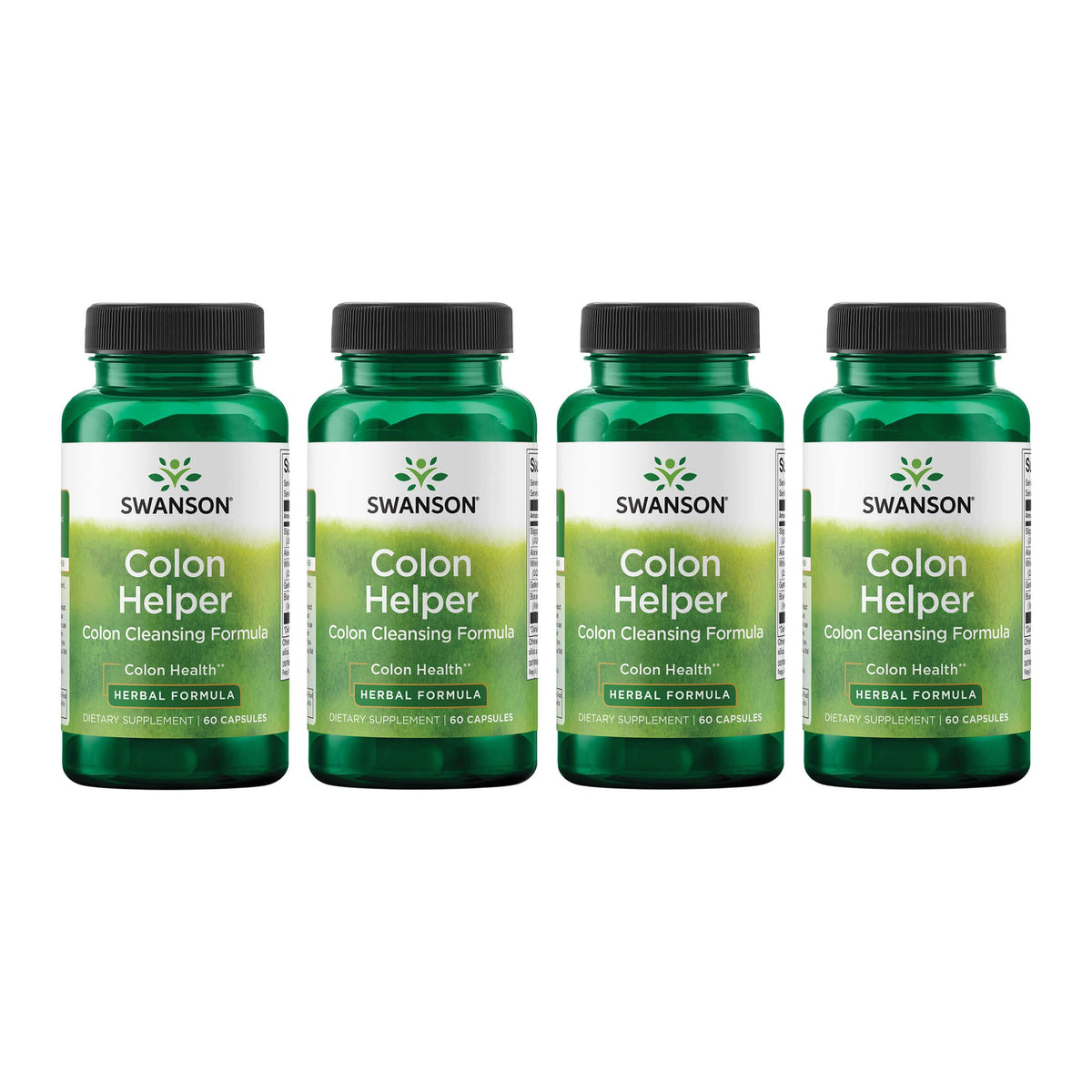 Swanson Colon Helper: cápsulas en primer plano para uso diario y apoyo digestivo.
